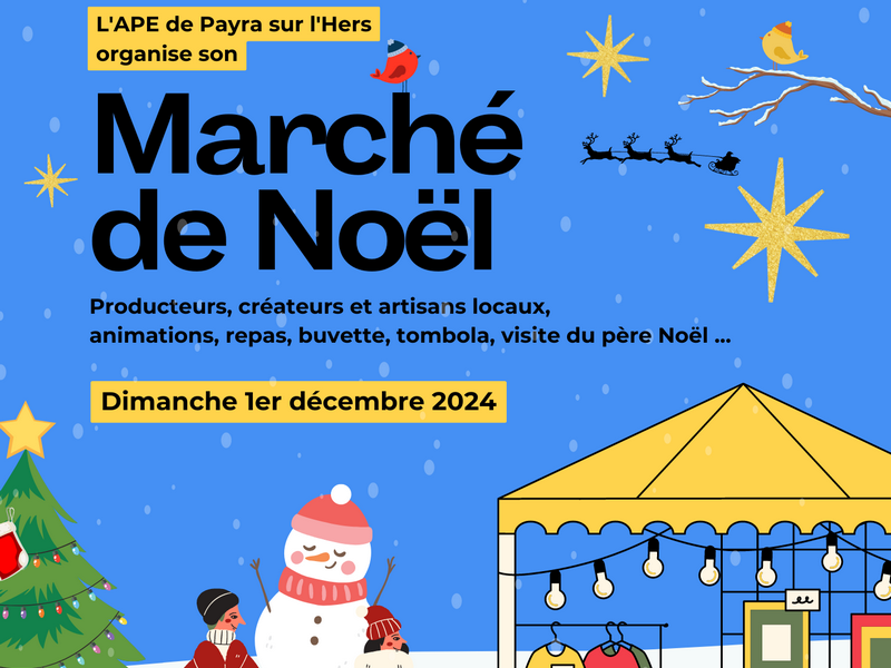 MARCHE DE NOEL APE 1er décembre 2024